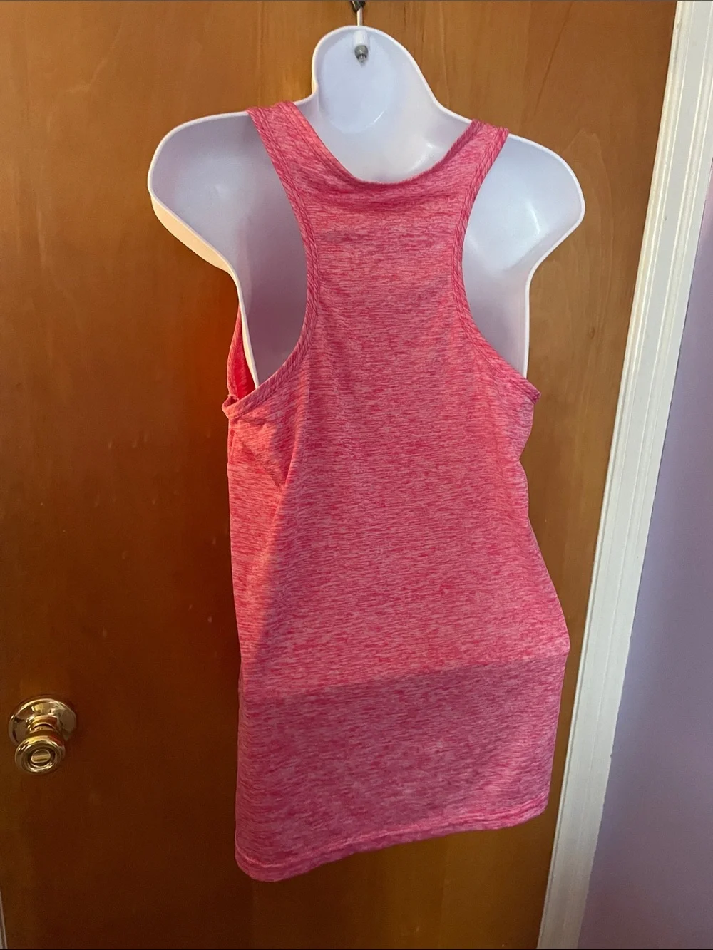 Pink Heathered Racerback Tank 🩷 - Picture 7 of 12